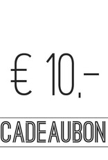 Cadeaubon t.w.v. €10,-