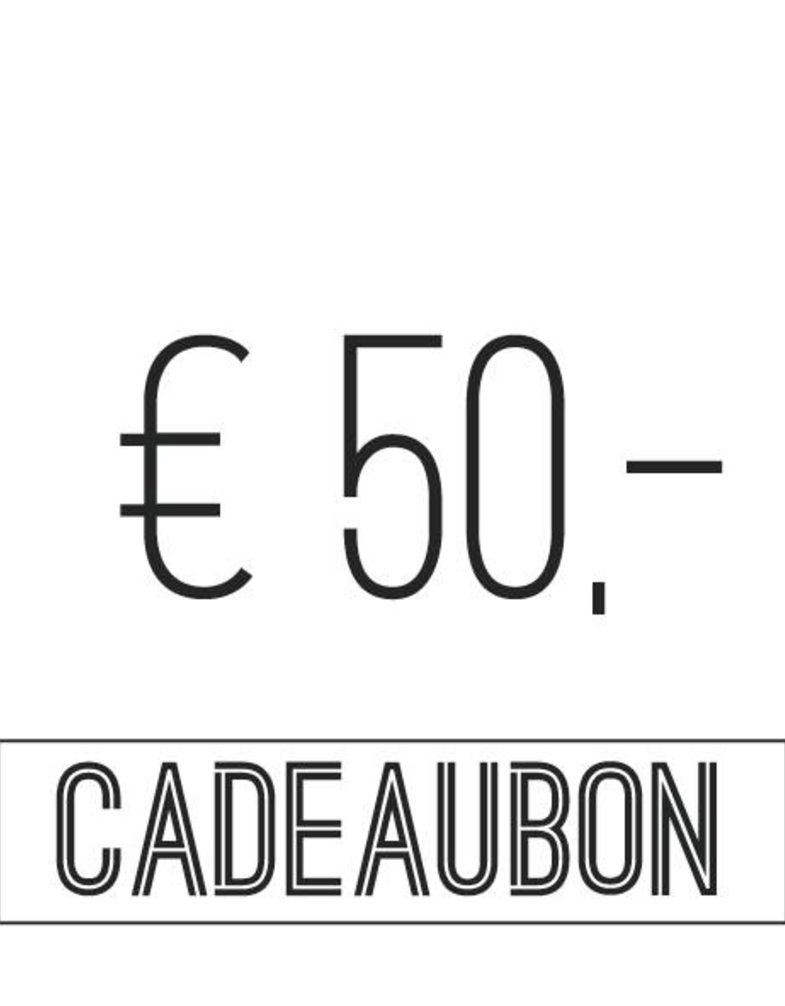 Cadeaubon t.w.v. €50,-