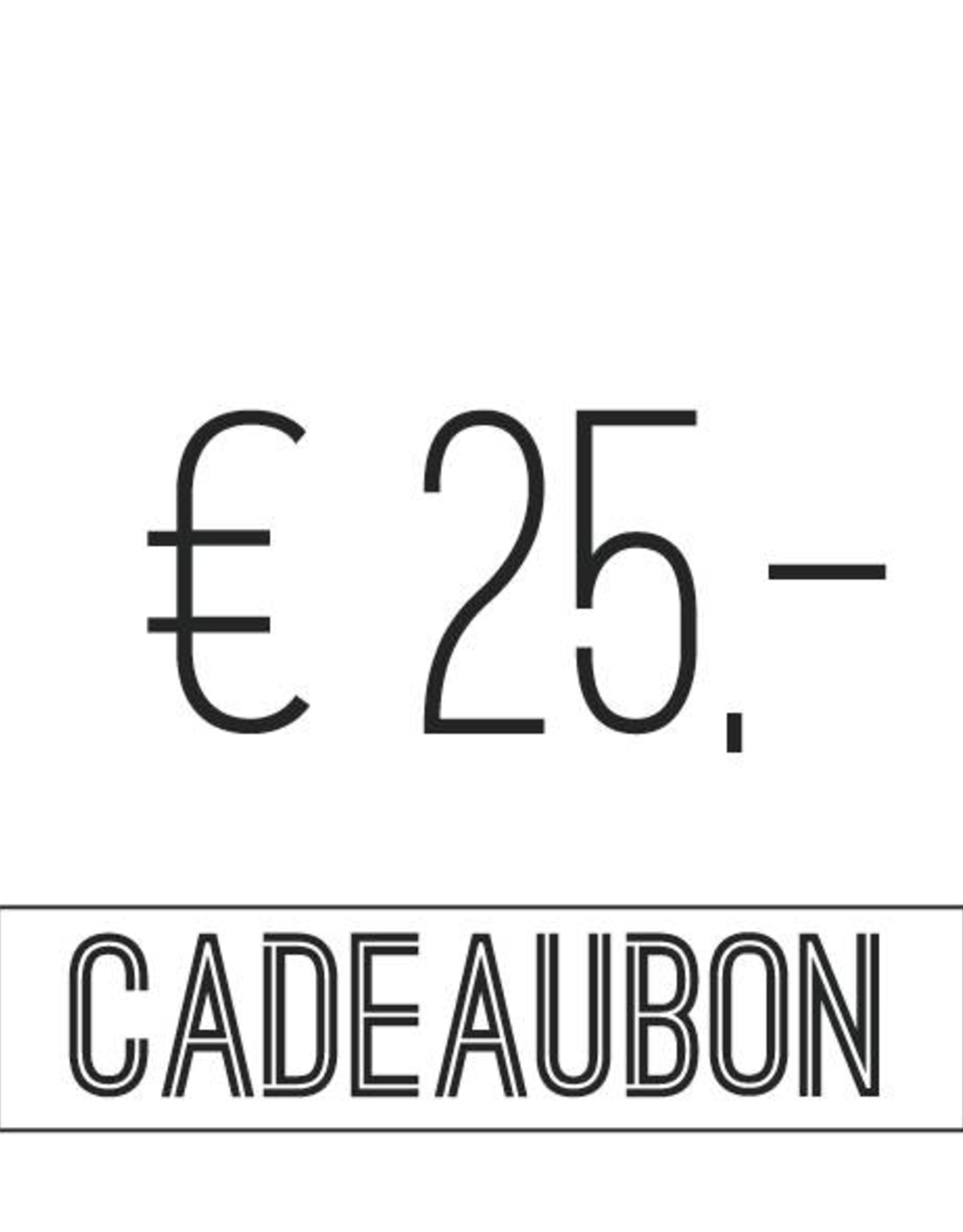 Cadeaubon t.w.v. €25,-