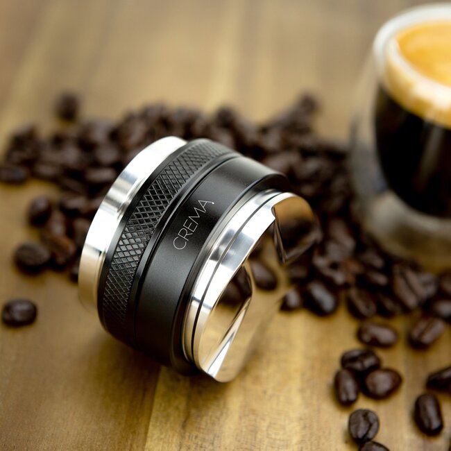 Crema - Tamper & Distributor Combo | 53.3mm (Zwart)