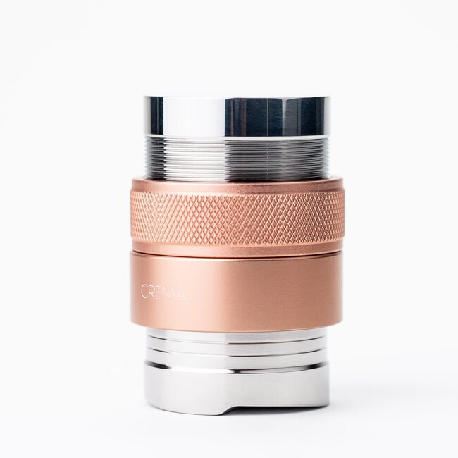 Crema - Tamper & Distributor Combo | 45.5mm (Rose Gold) - For Flair
