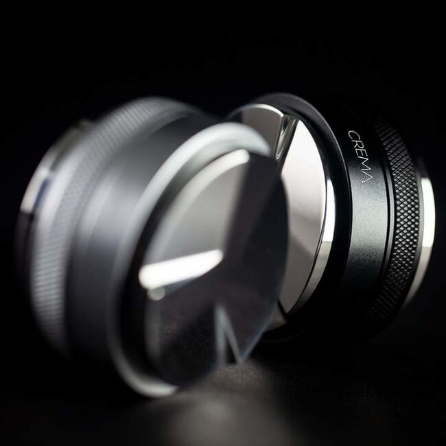 Crema - Tamper & Distributor Combo | 58.5mm (Black)