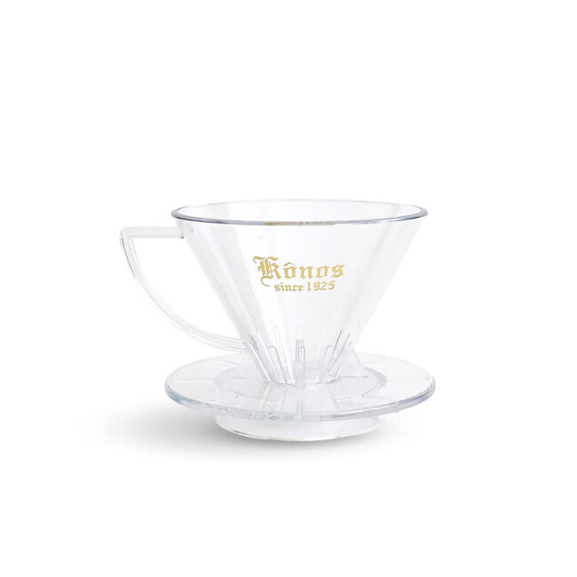 Kono - Kōno Dripper | 90th AE 2 Cups - MDK-21 (Clear Transparent)