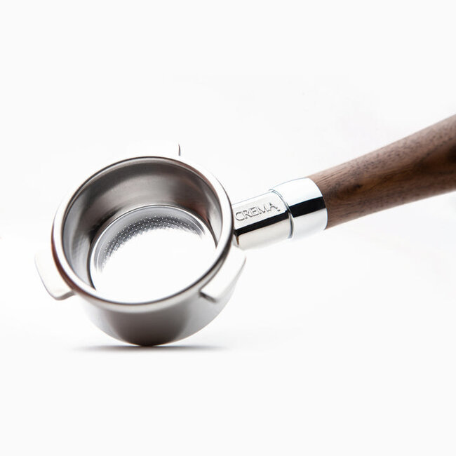 Crema - Bottomless Portafilter | 54mm (Walnut)