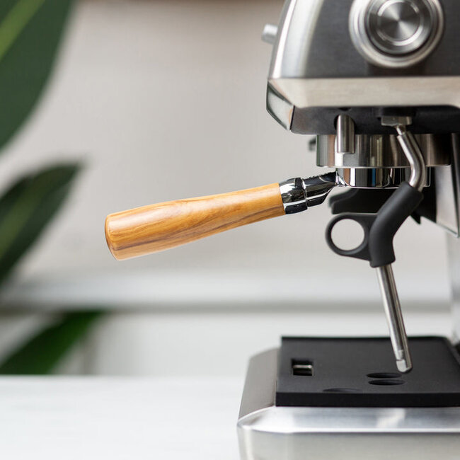Crema - Bottomless Portafilter | 54mm (Olivewood)