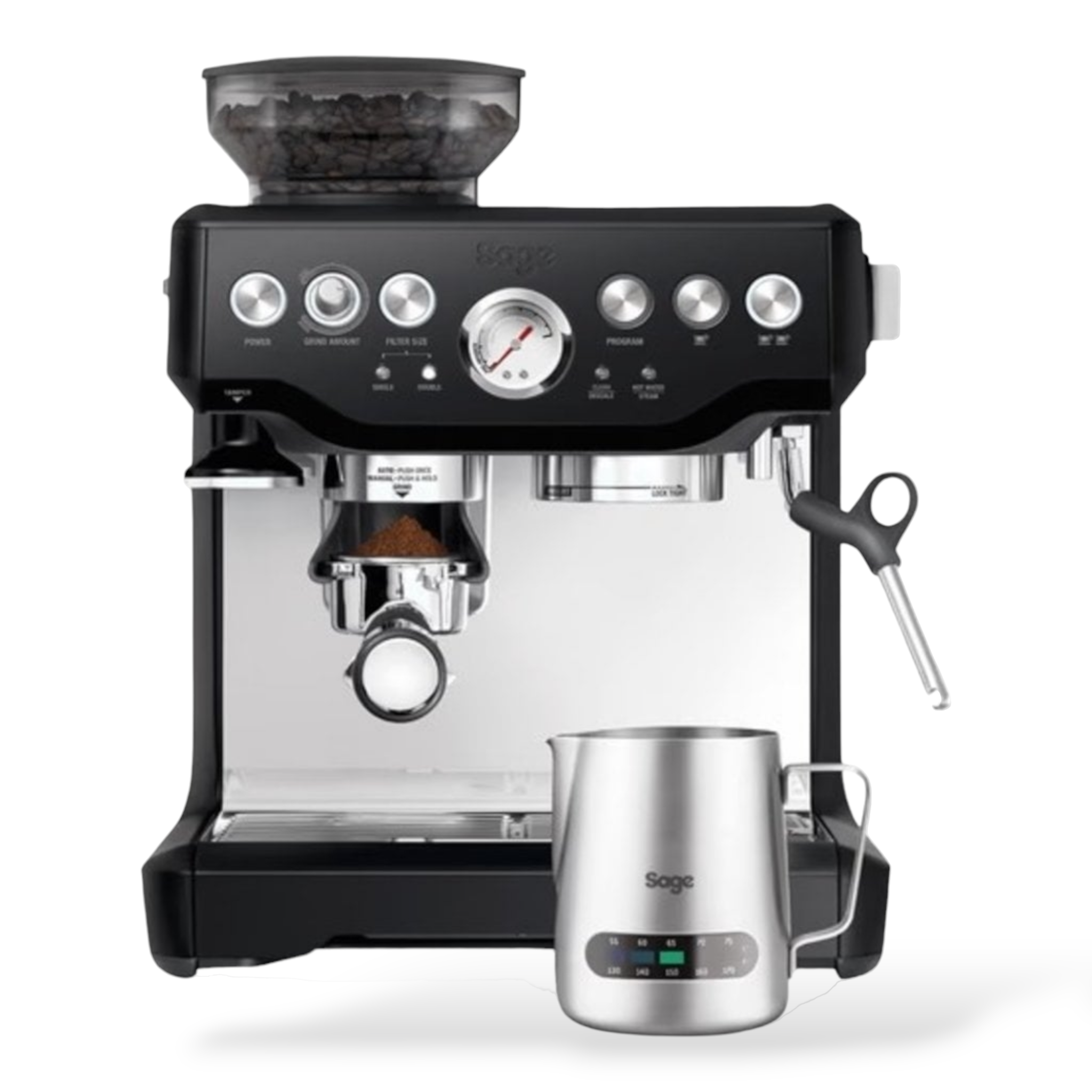 Sage Barista Express Impress Espresso Machine (Black Truffle) — Brewed By  Hand