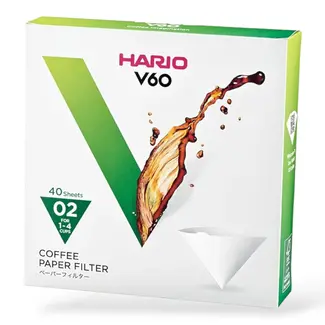 Hario V60 Filters 02 White - VCF-02-40W (40 Stuks)