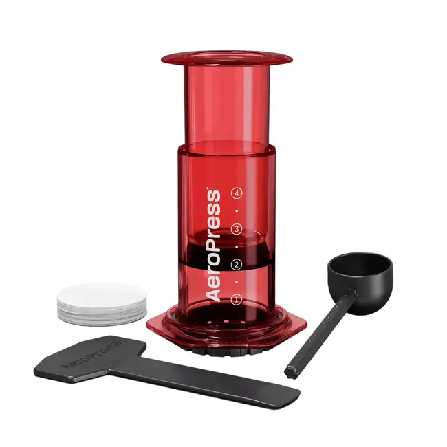 AeroPress | Clear (Red) - Coffee maker