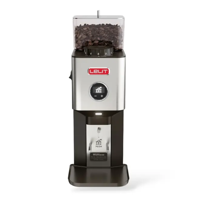 LELIT - William Grinder | Polished Stainless Steel - Elektrische koffiemolen