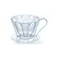 Cafec Flower Dripper Oval - 1 Cup (Clear Transparant)