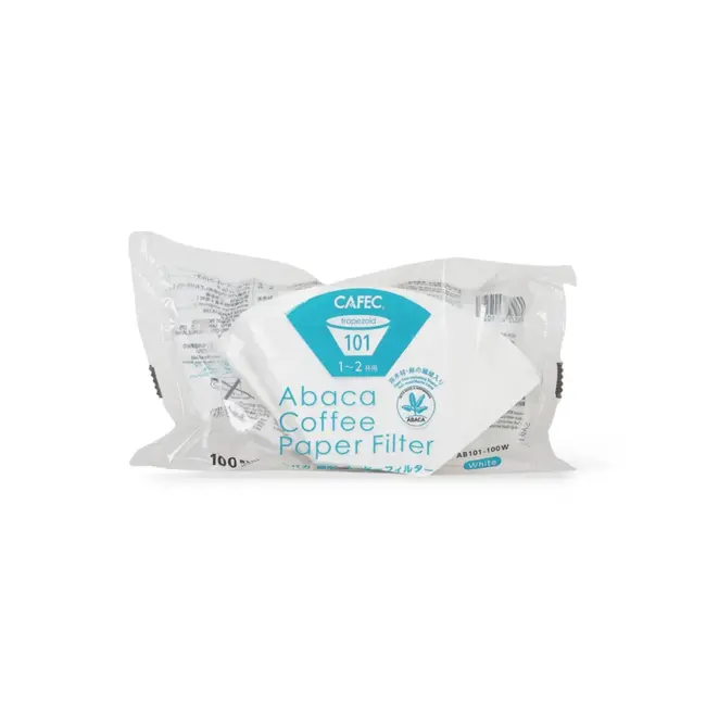 Cafec - Trapezoid 101 Abaca Paper Filter |1-2 Cups (100 pieces)