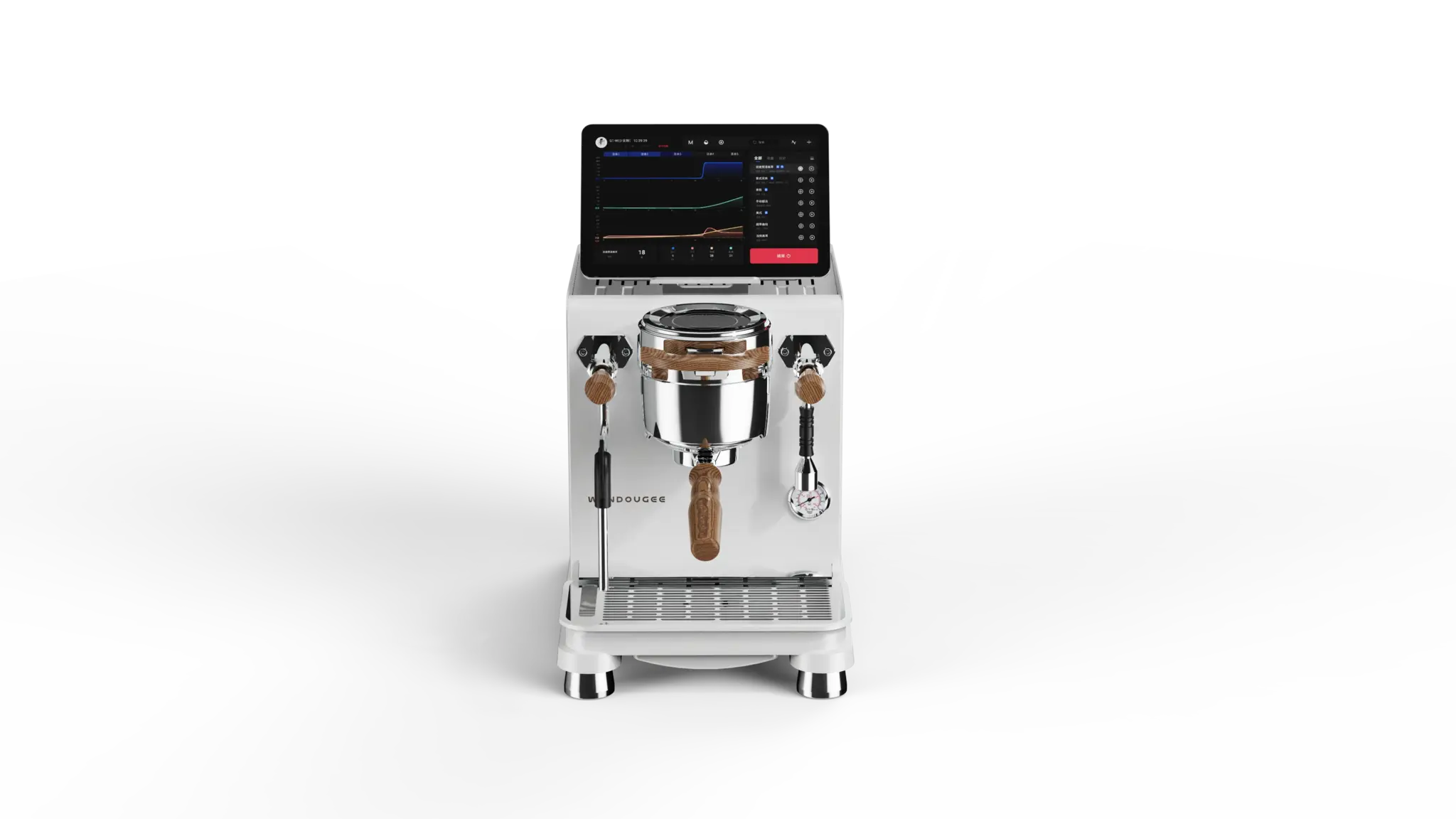Wendougee - Data-S | Dual boiler (White/Silver) - Espresso machine