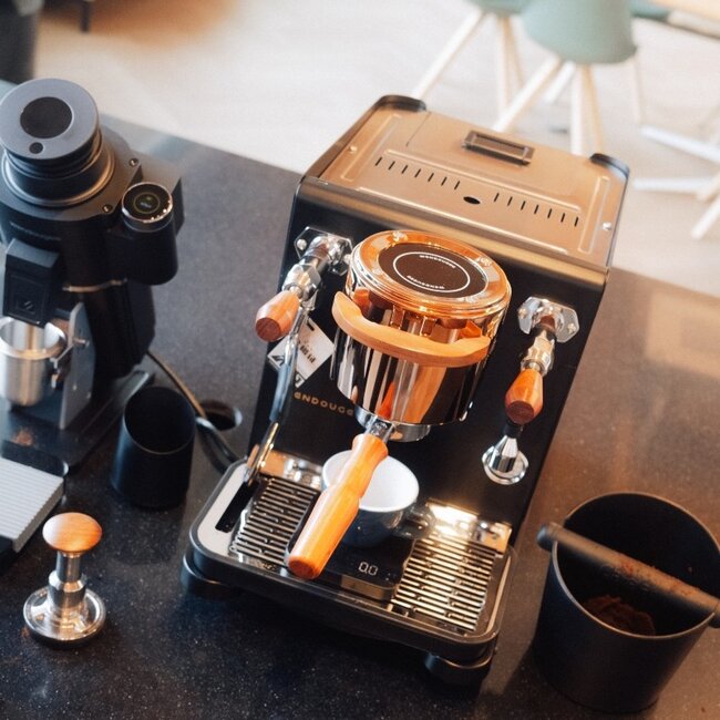 Wendougee - Data-S | Dual Boiler (Black/Gold) - Espresso machine