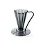 Cafec Tritan Flower Dripper Deep 27 (Black Transparant)