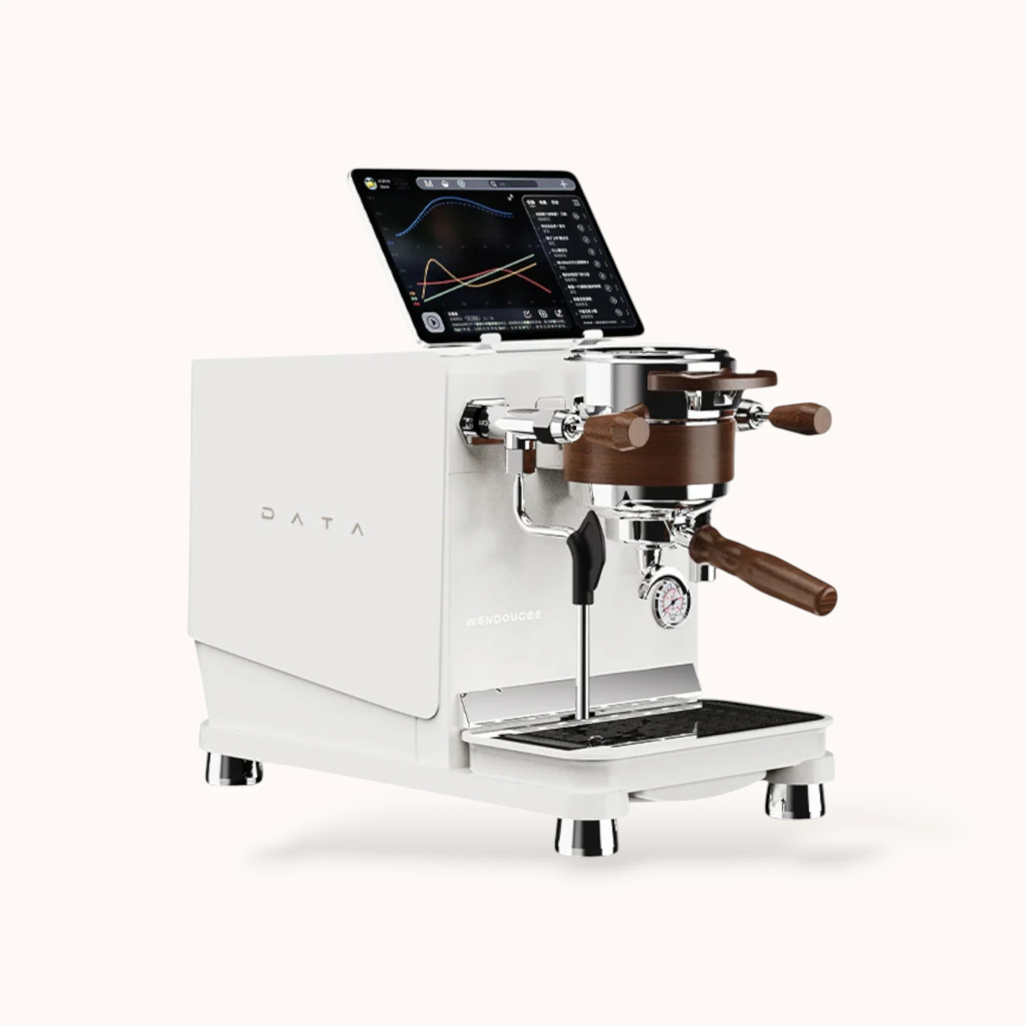 Wendougee - Data-S | Dual boiler (Wit/Zilver) - Espressomachine
