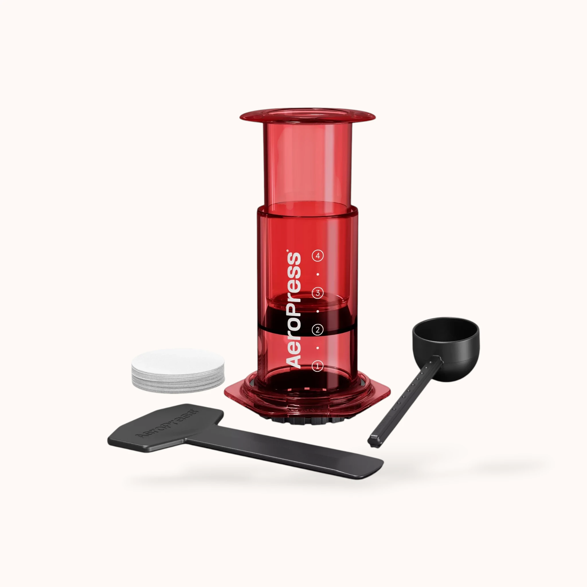 AeroPress | Clear (Red) - Coffee maker