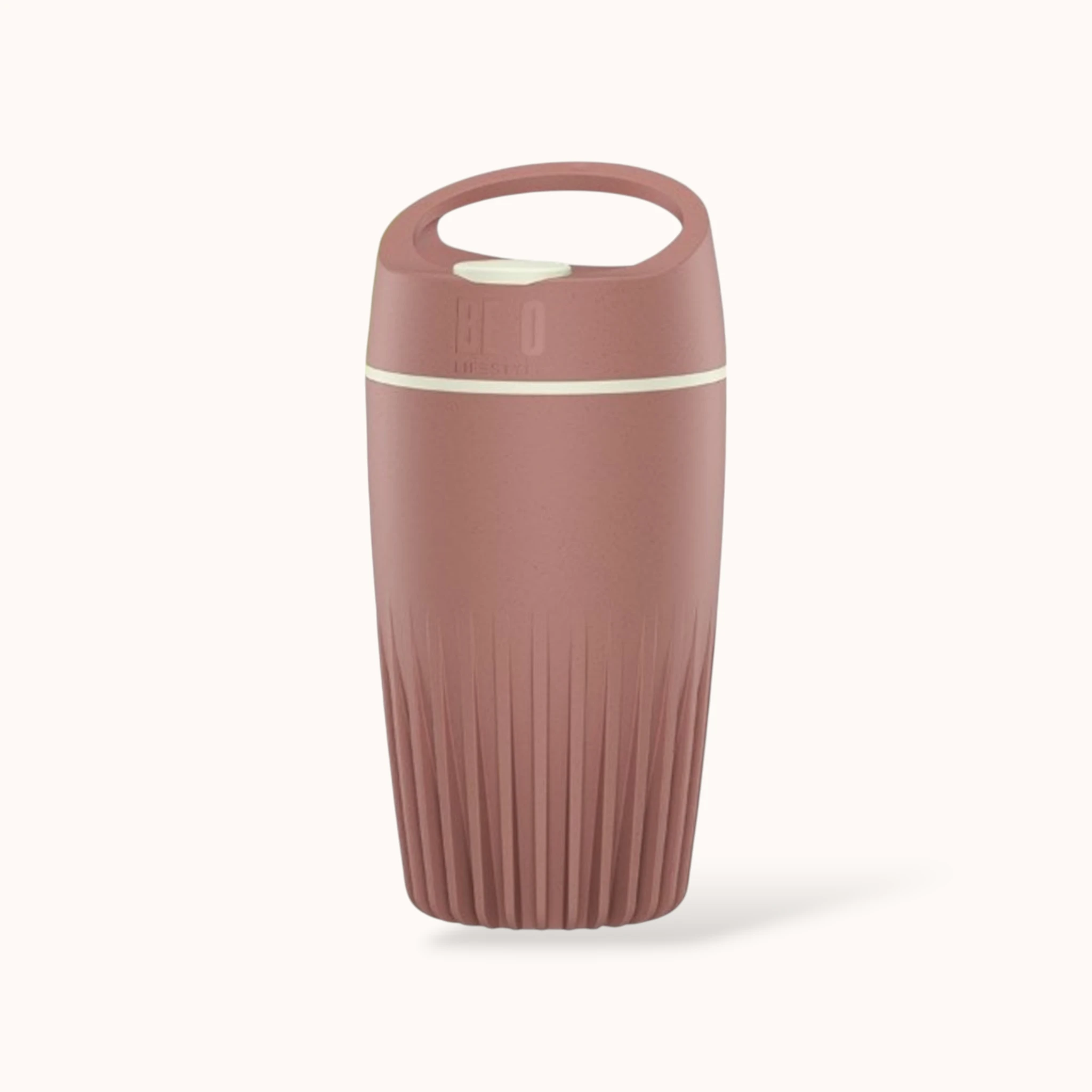 BE O Cup | Pink Maranta - Herbruikbare koffiebeker