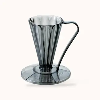 Cafec Tritan Flower Dripper Deep 27 (Black Transparant)