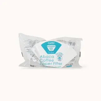 Cafec Trapezoid 101 Abaca Paper Filter, 1-2 Cups (100 pieces)