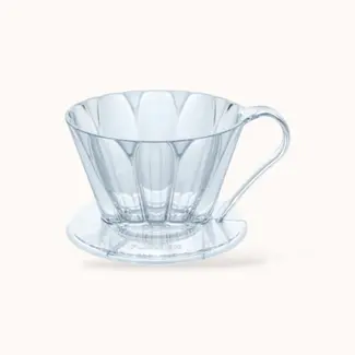 Cafec Flower Dripper Oval - 1 Cup (Clear Transparant)