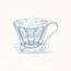 Cafec Flower Dripper Oval - 1 Cup (Clear Transparant)