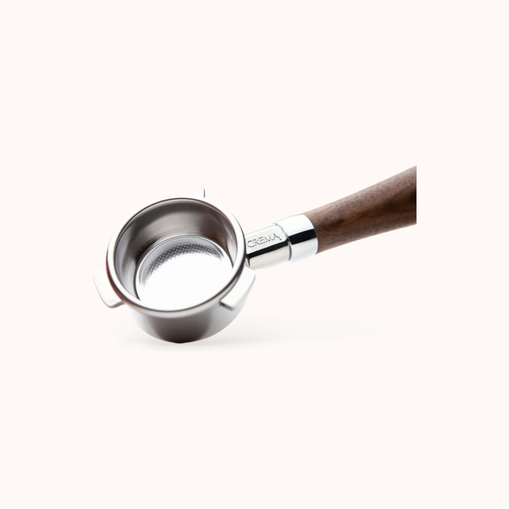 Crema - Bottomless Portafilter | 54mm (Walnut)