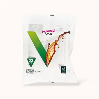 Hario V60 Filters 02 White - VCF-02-100W (100 Stuks)