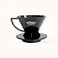 Kono Kōno Dripper - MEIMON 2 Cups / MDN-21 (Zwart)