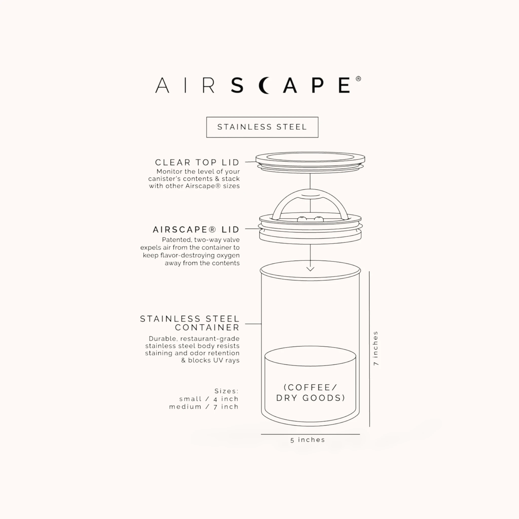 Planetary Design - Airscape Voorraadbus | 250 gram (Mat Zwart)