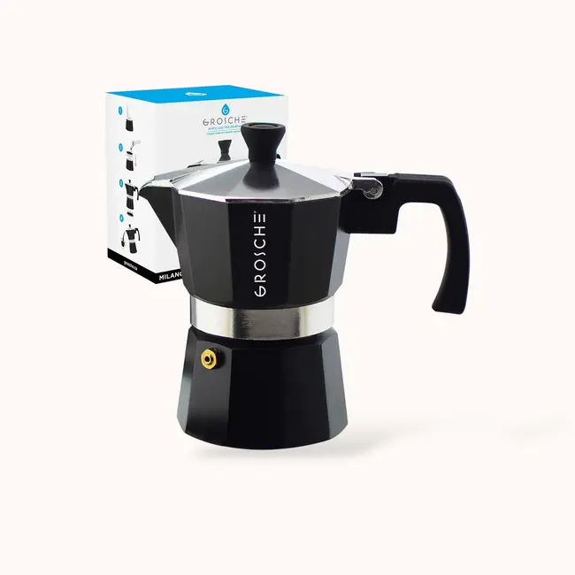 Grosche - Milano | 3 Cups (Zwart) - Coffee Maker