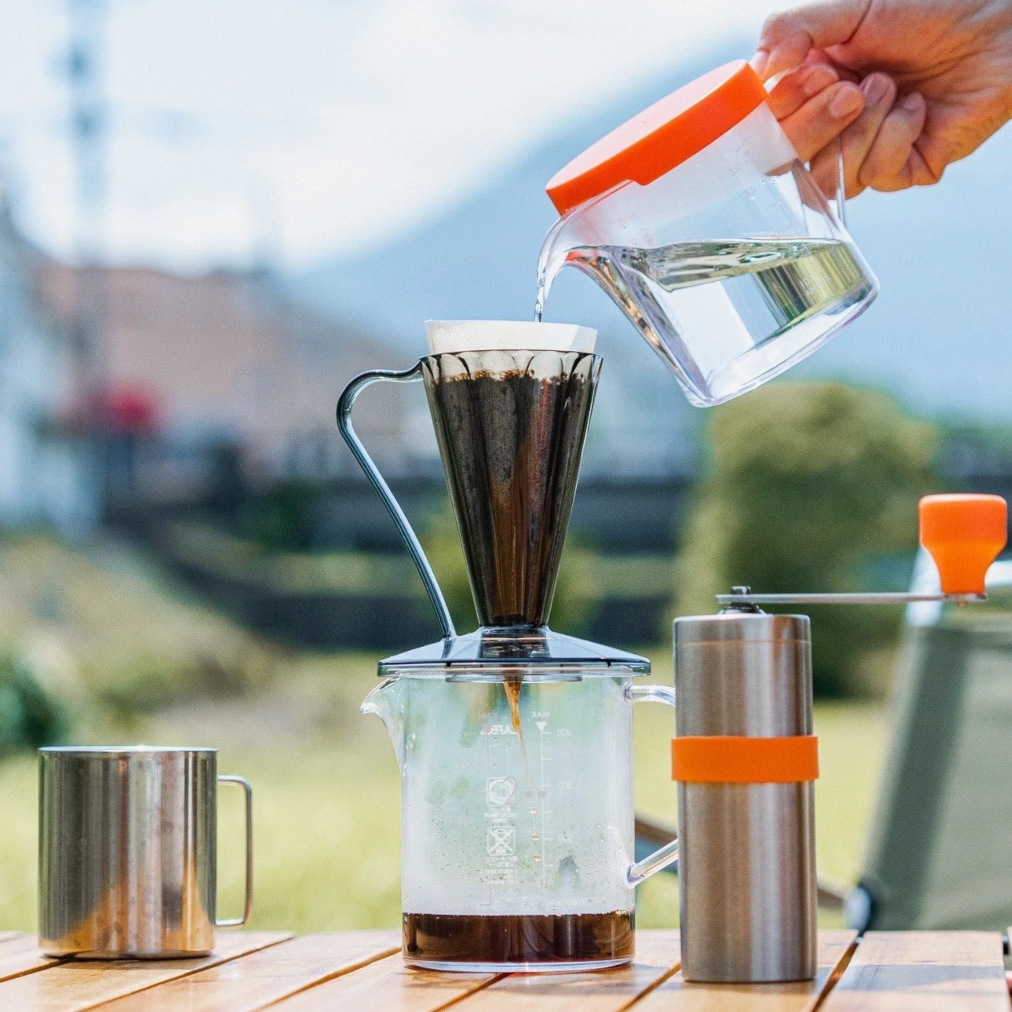Cafec Tritan Drip Kettle Osmo | Oranje