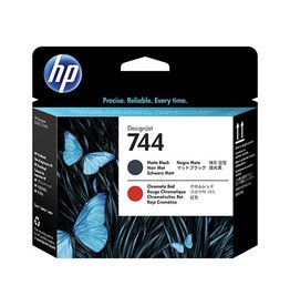HP HP 744 (F9J88A) printhead mat black/chromatic red (original)