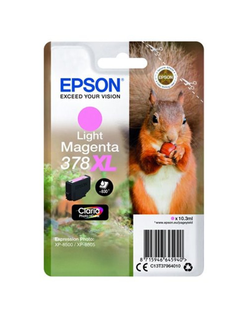 Epson Epson 378XL (C13T37964010) ink light magenta 830p (original)