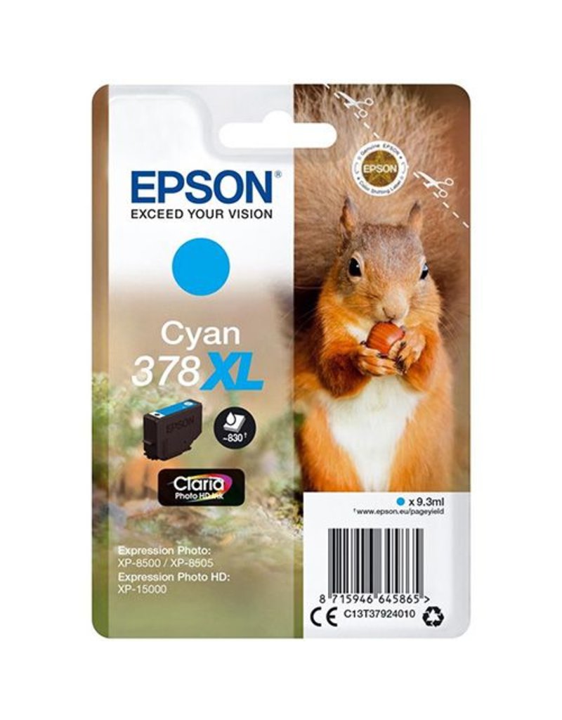 Epson Epson 378XL (C13T37924010) ink cyan 830 pages (original)