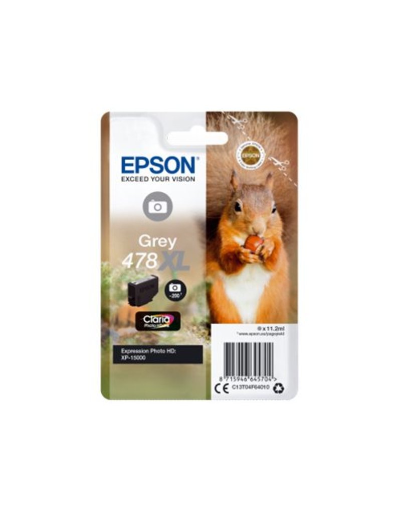 Epson Epson 478XL (C13T04F64010) ink grey 200 pages (original)