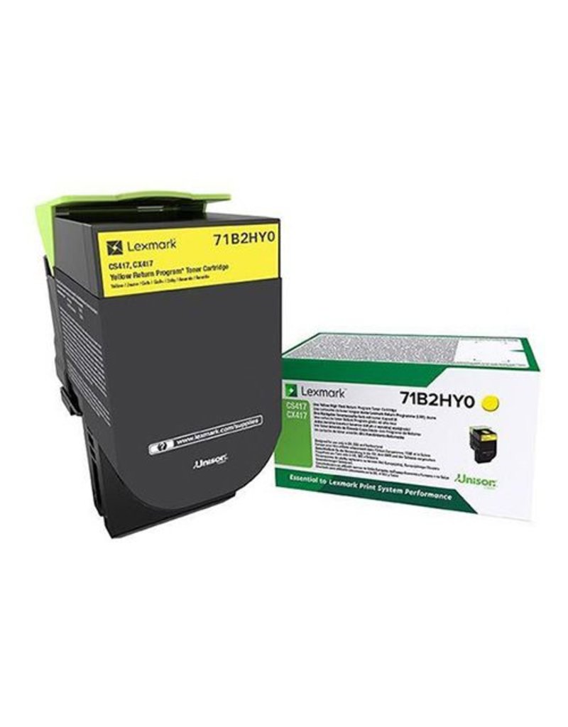 Lexmark Lexmark 71B2HY0 toner yellow 3500 pages return (original)