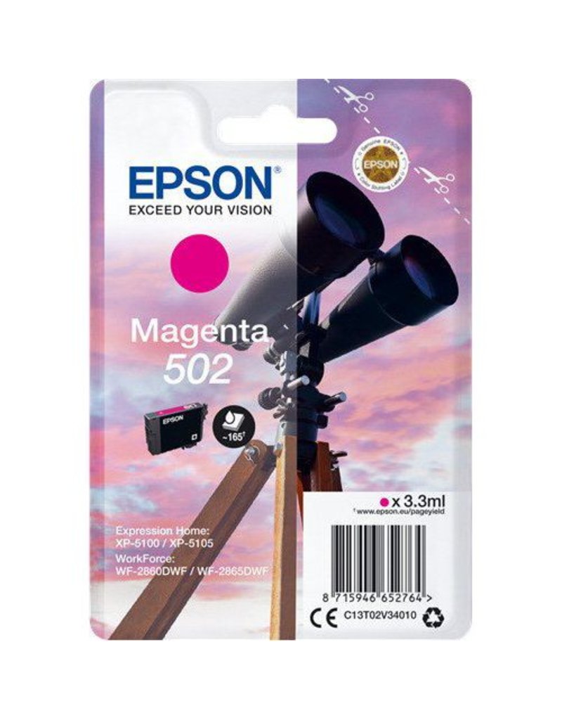 Epson Epson 502 (C13T02V34010) ink magenta 165 pages (original)