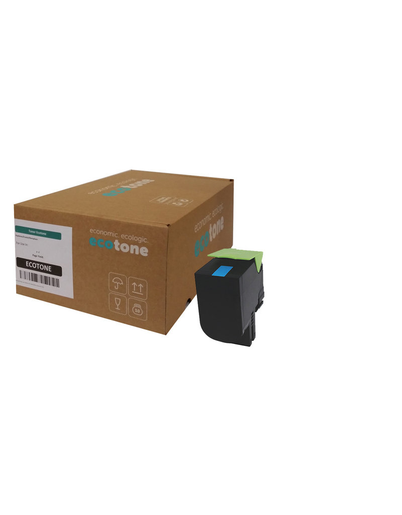 Ecotone Lexmark 802SC (80C2SC0) toner cyan 2000p (Ecotone) CC