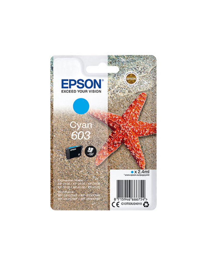 Epson Epson 603 (C13T03U24010) ink cyan 2,4ml (original)