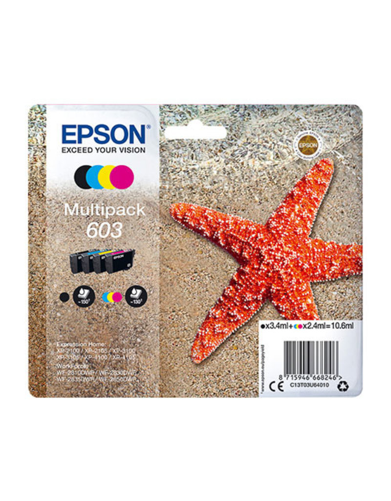 Epson Epson 603 (C13T03U64010) ink c/m/y/bk 10,6ml (original)