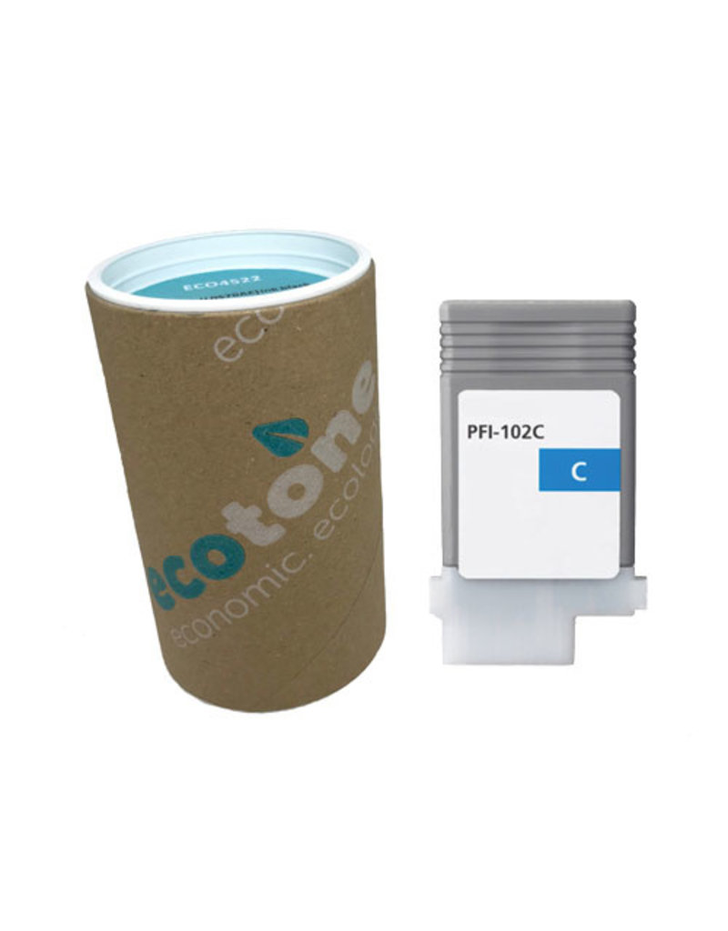 Ecotone Canon PFI-102C (0896B001) ink cyan 130ml (Ecotone) DK