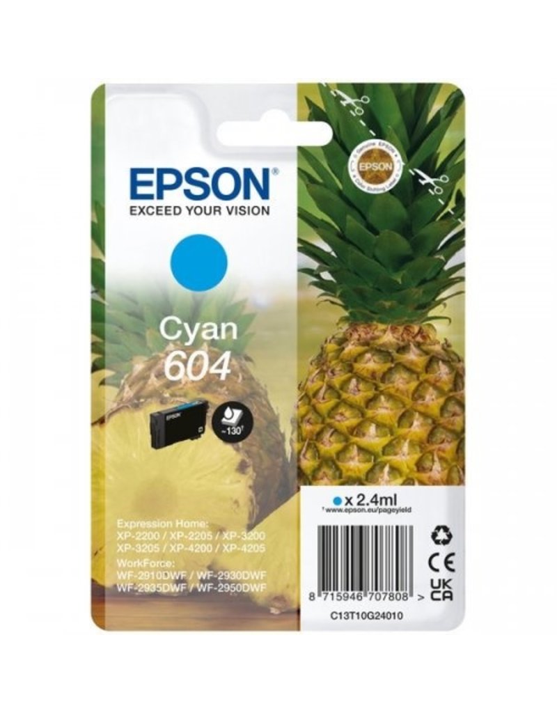 Epson Epson 604 (C13T10G24010) ink cyan 130 pages (original)