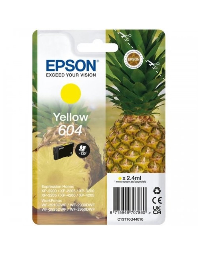 Epson Epson 604 (C13T10G44010) ink yellow 130 pages (original)