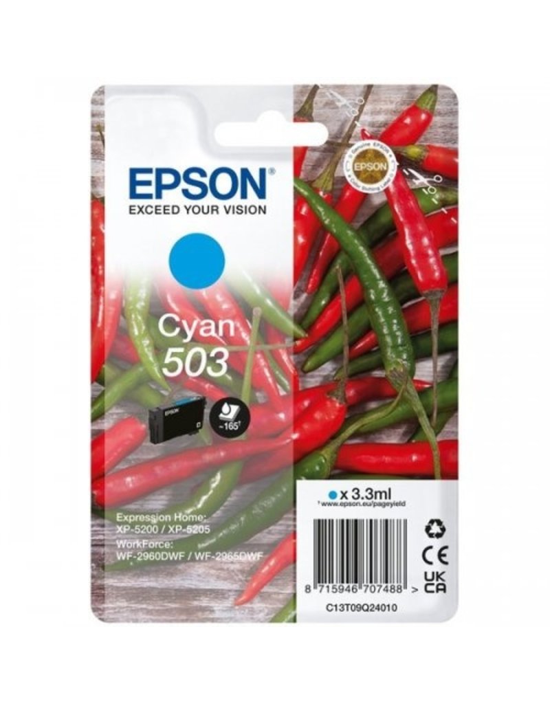 Epson Epson 503 (C13T09Q24010) ink cyan 165 pages (original)