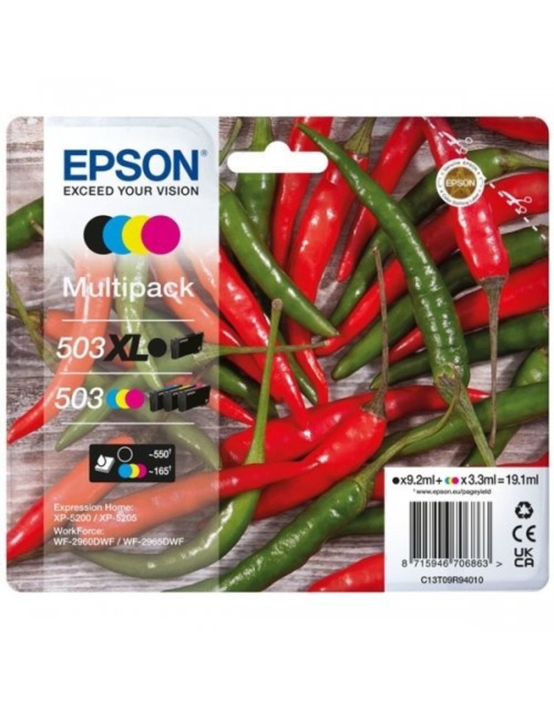 Epson Epson 503XL/503 (C13T09R94010) ink multipack (original)