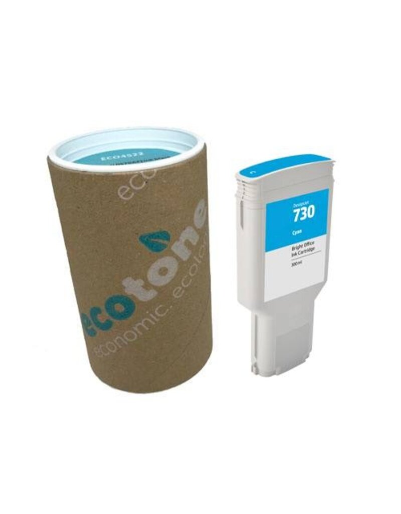 Ecotone Ecotone ink (replaces HP 730 P2V68A) cyan 300ml CC