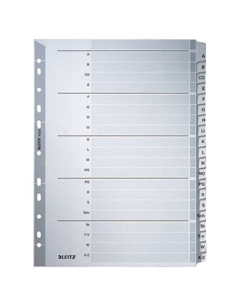 LEITZ Ordnerregister A-Z A4 LEITZ 4328-00-00 Karton