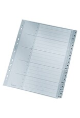 LEITZ Ordnerregister A-Z PP A4 grau LEITZ 1260-00-00 Überbreit