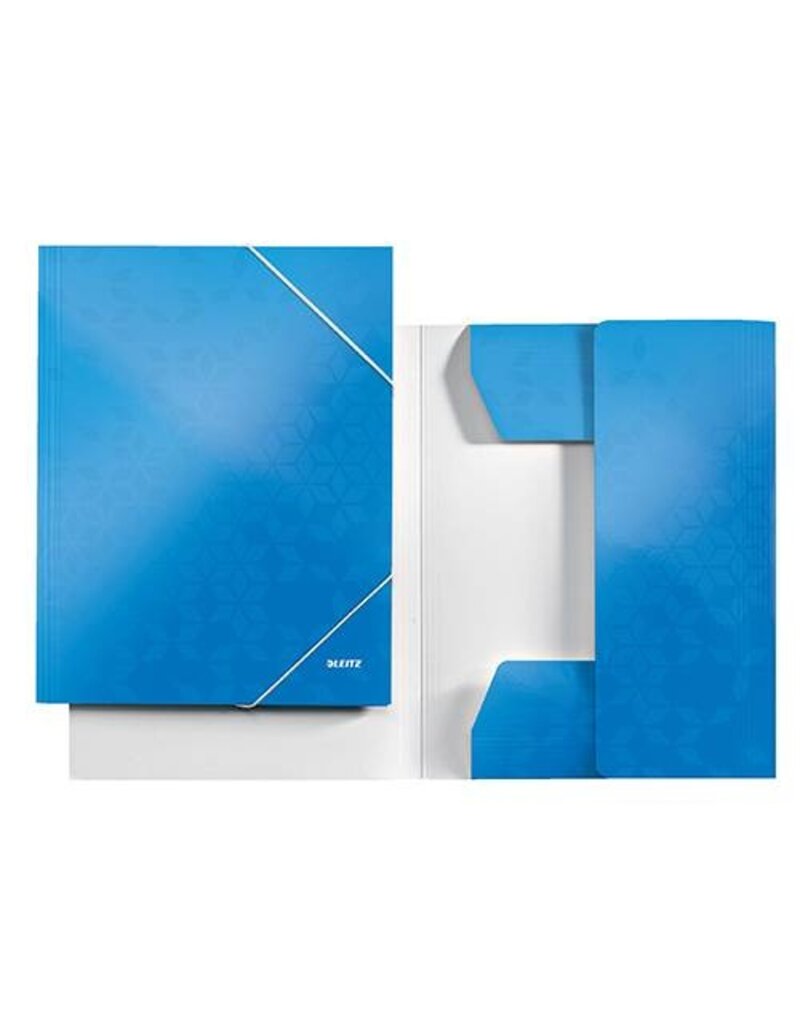 LEITZ Dreiflügelmappe WOW Karton A4 blau LEITZ 3982-00-36