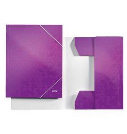 LEITZ Dreiflügelmappe WOW A4 violett LEITZ 3982-00-62